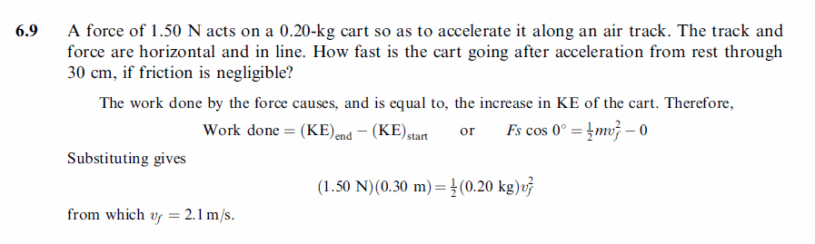A force of 1.50 N acts on a 0.20-kg cart so as to accelerate it along an air tra