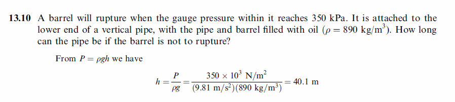 A barrel will rupture when the gauge pressure within it reaches 350 kPa. It is a
