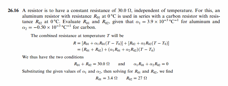 A resistor is to have a constant resistance of 30.0 S, independent of temperatur