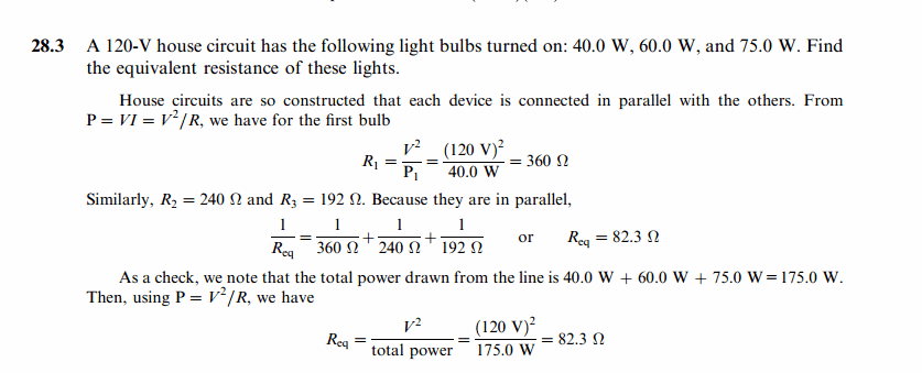 A 120-V house circuit has the following light bulbs turned on: 40.0 W, 60.0 W, a