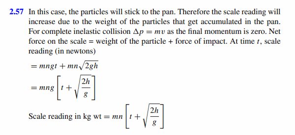 In prob. (2.56), assume that the collisions are completely inelastic. In this ca