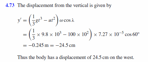 A body is thrown vertically upwards with a velocity of 100 m/s at a 60° lati- t