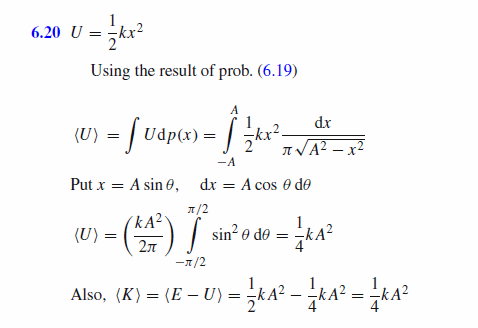 Using the probability density distribution for the SHO, calculate the mean poten