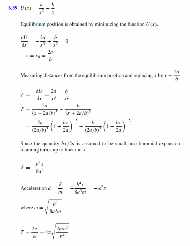 A particle of mass m is located in a one-dimensional potential field U(x) = a/x^