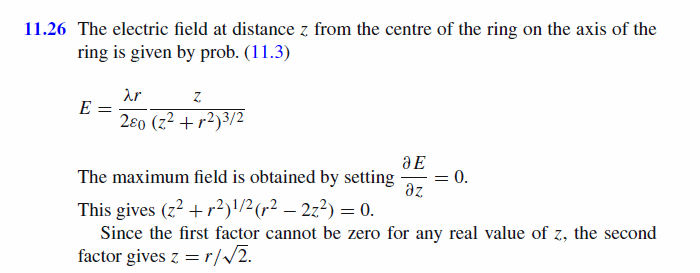A ring of radius r located in the xy-plane is given a total charge Q=2piRL. Show