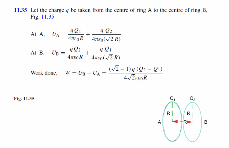 Two identical thin rings, each of radius R, are coaxially placed a distance R ap