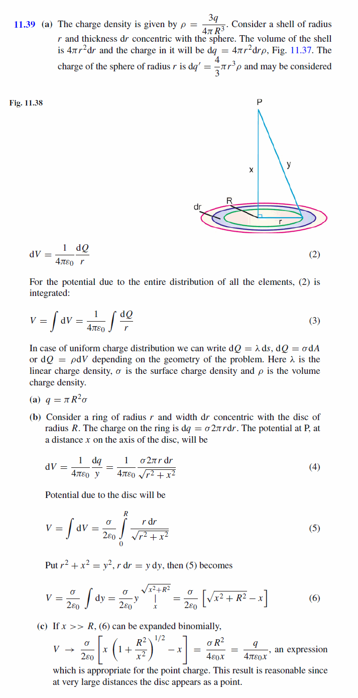 What is the electric potential V at a distance r from a point charge Q? Write do