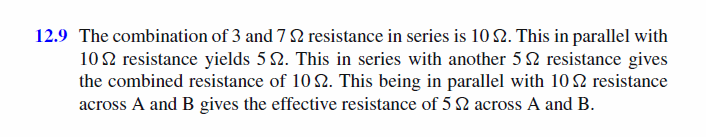 Five resistances are connected as shown in Fig. 12.9. Find the equivalent resist