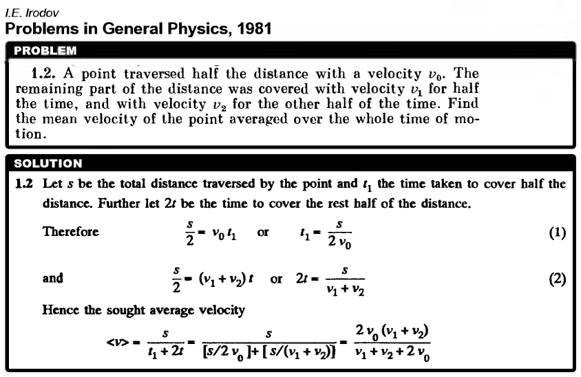 A point traversed half the distance with a velocity v0. The remaining part of th