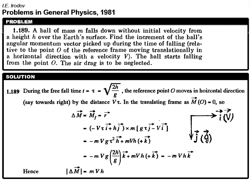 A ball of mass m falls down without initial velocity from a height h over the Ea