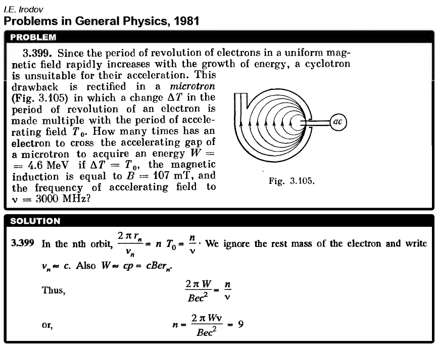 Since the period of revolution of electrons in a uniform magnetic field rapidly 